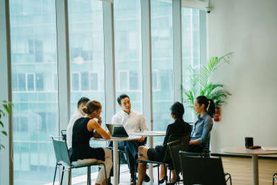 group of business team having a meeting regarding to the business
